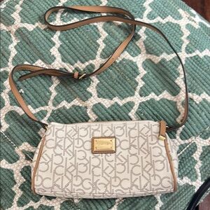 Calvin Klein Cream Crossbody Bag